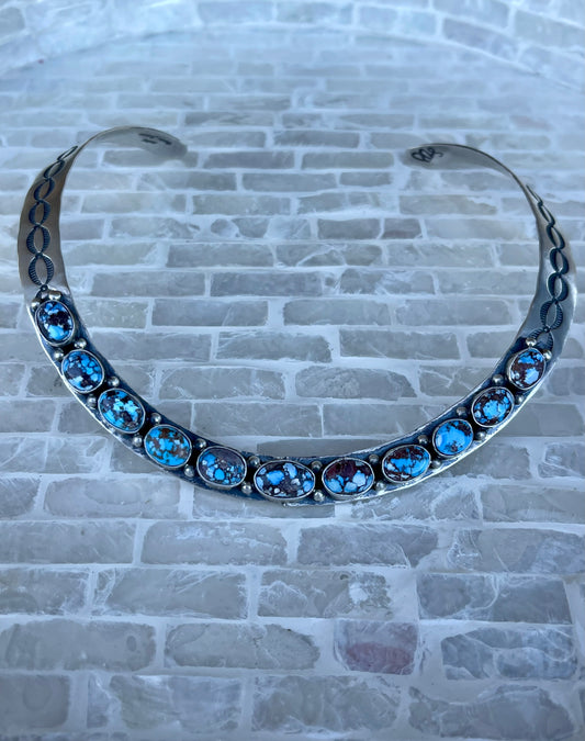 Golden Hills Stamped Collar Necklace