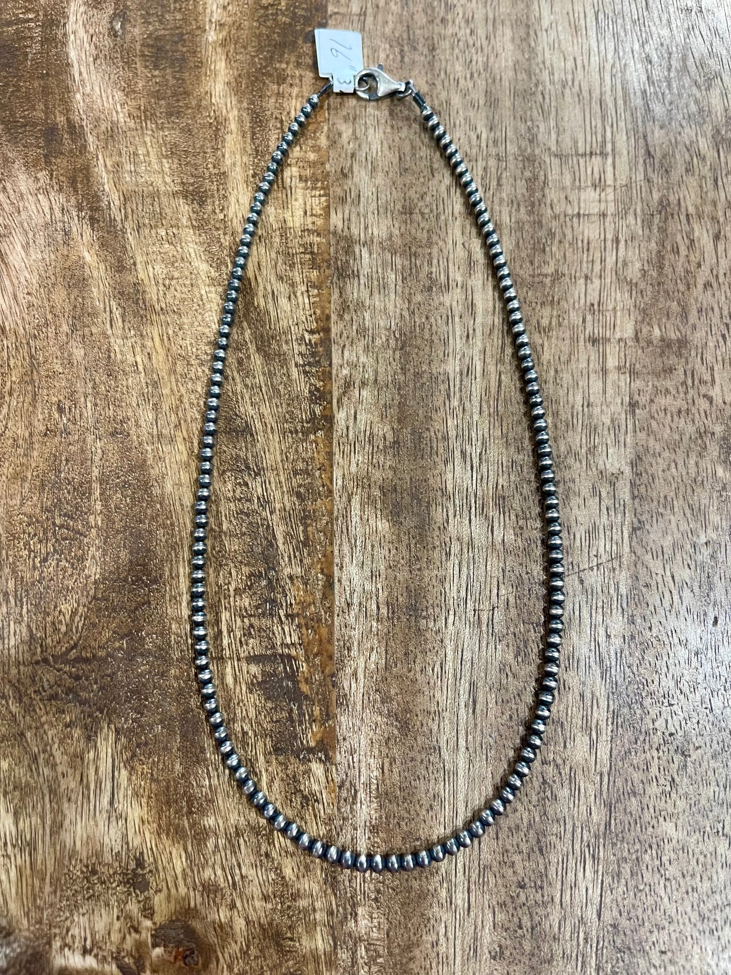 16” 3mm Pearls “Navajo Style”