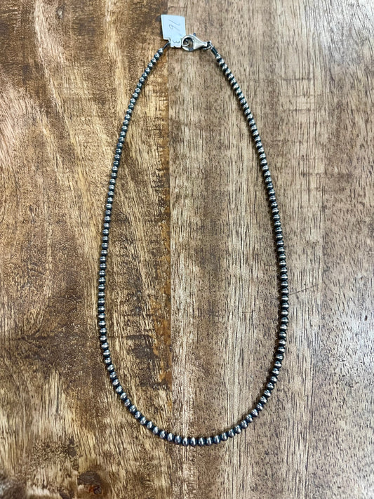 16” 3mm Pearls “Navajo Style”
