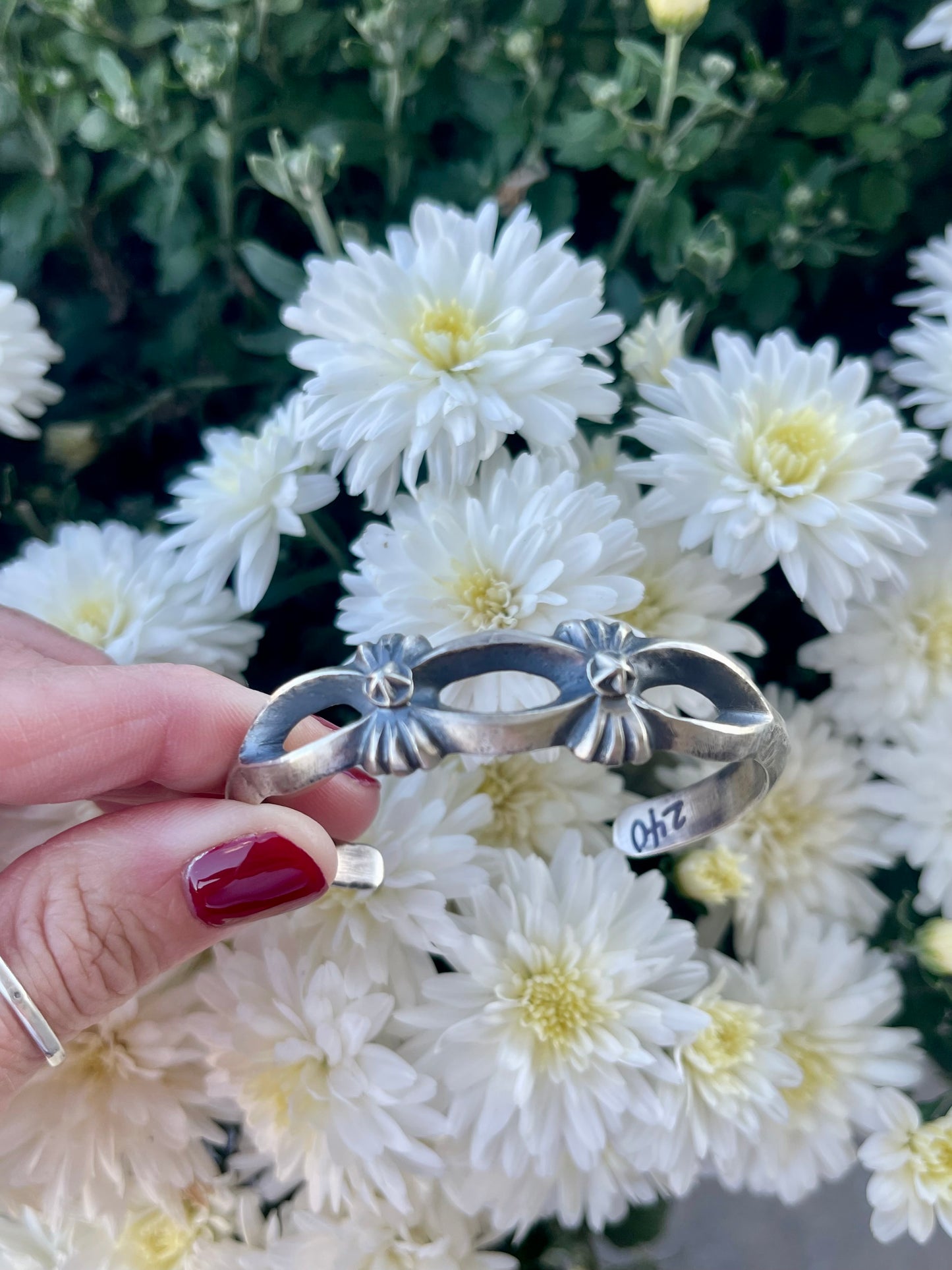 Sliver Sandcast Cuff