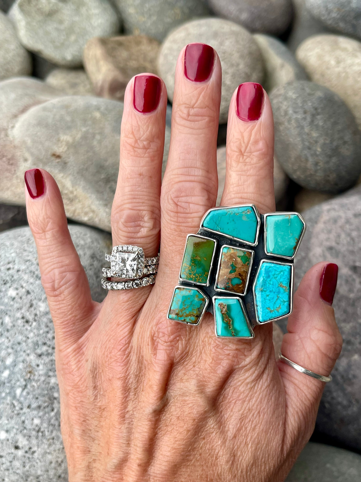 Multi Stone Royston Statement Ring