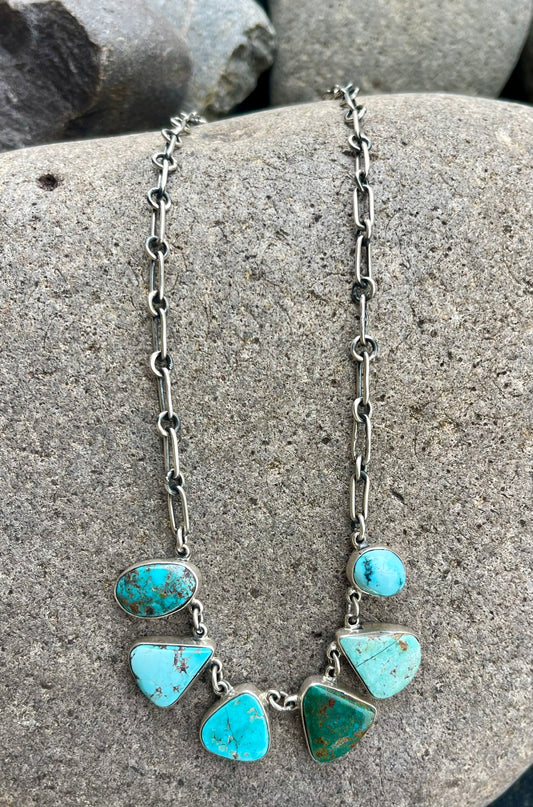 6 Stone Federico Turquoise Necklace