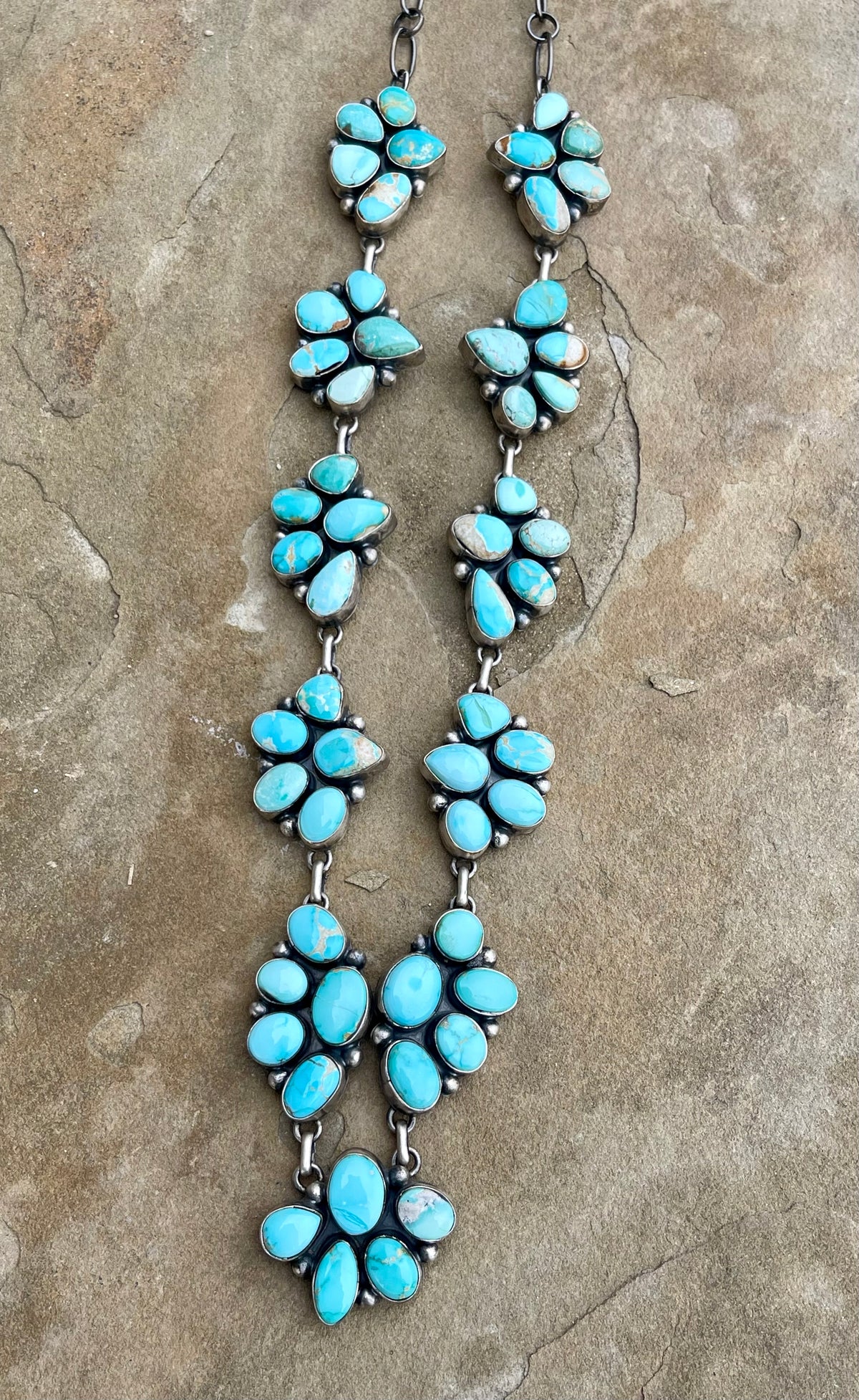 Royston Long Cluster Lariat Set