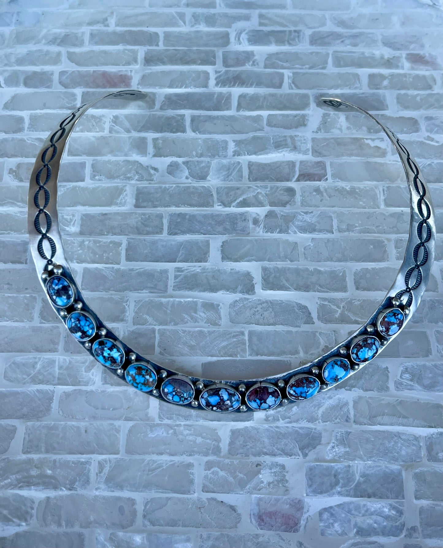 Golden Hills Stamped Collar Necklace