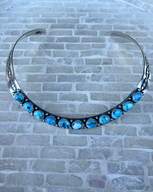 Golden Hills Stamped Collar Necklace