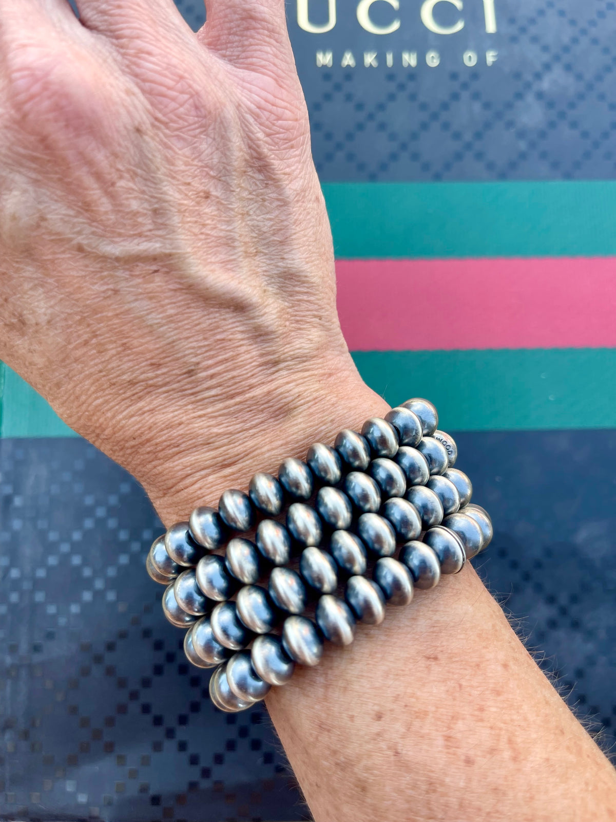 9mm Handmade Pearl Stretch Bracelet