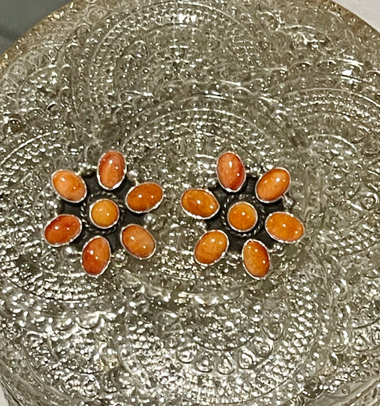 Spiny Oyster Cluster Earrings