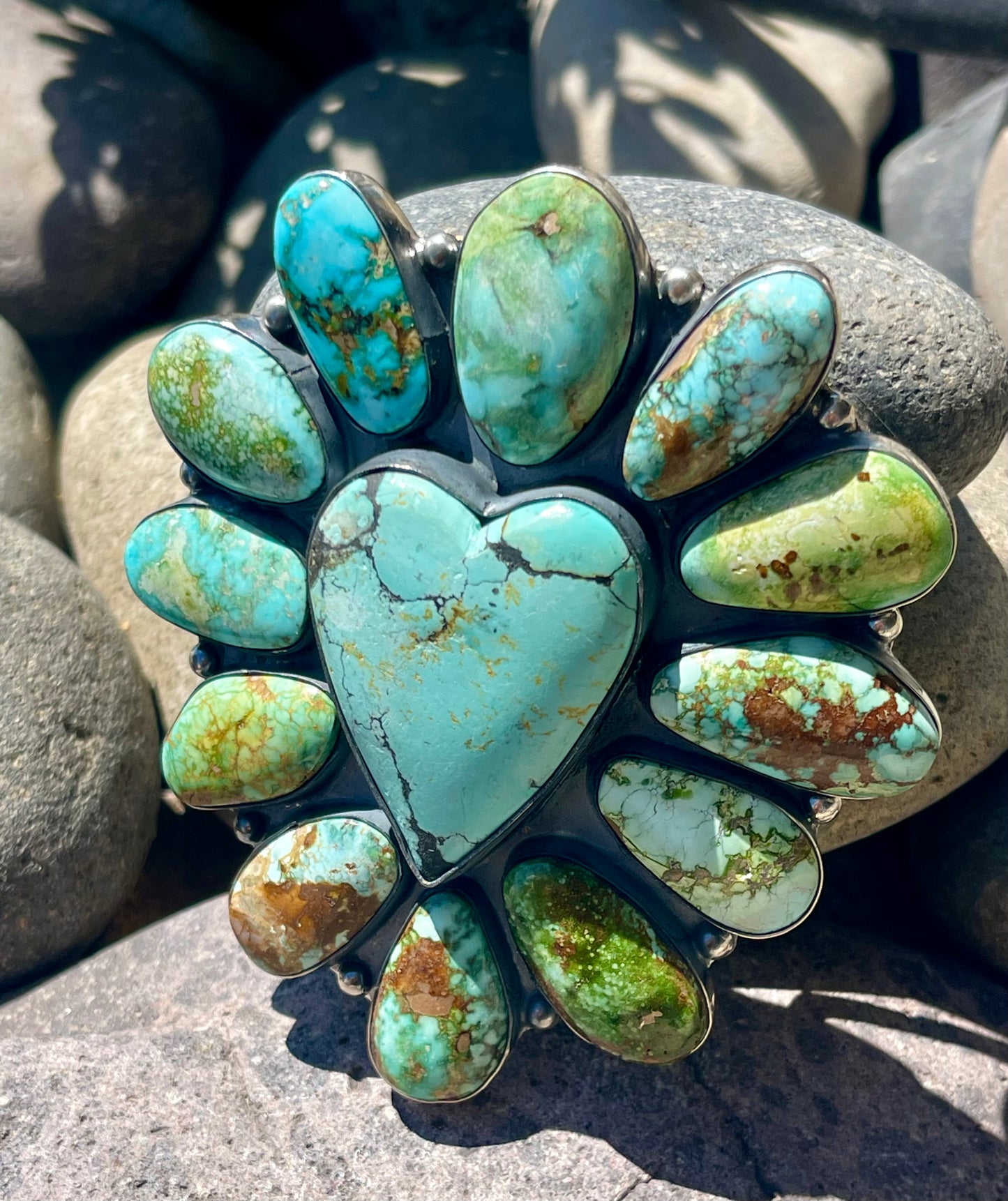 AMAZING Huge Heart Cluster Buckle