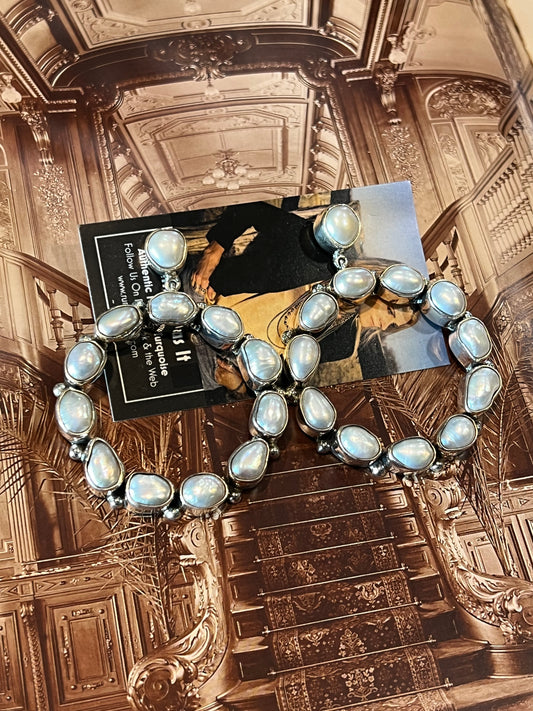 Mother Of Pearl Statement Earrings