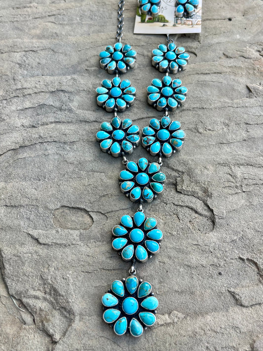 Stunning Kingman Cluster Lariat
