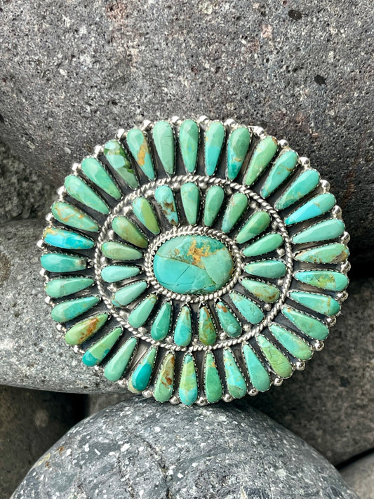 Green Turquoise Cluster Buckle