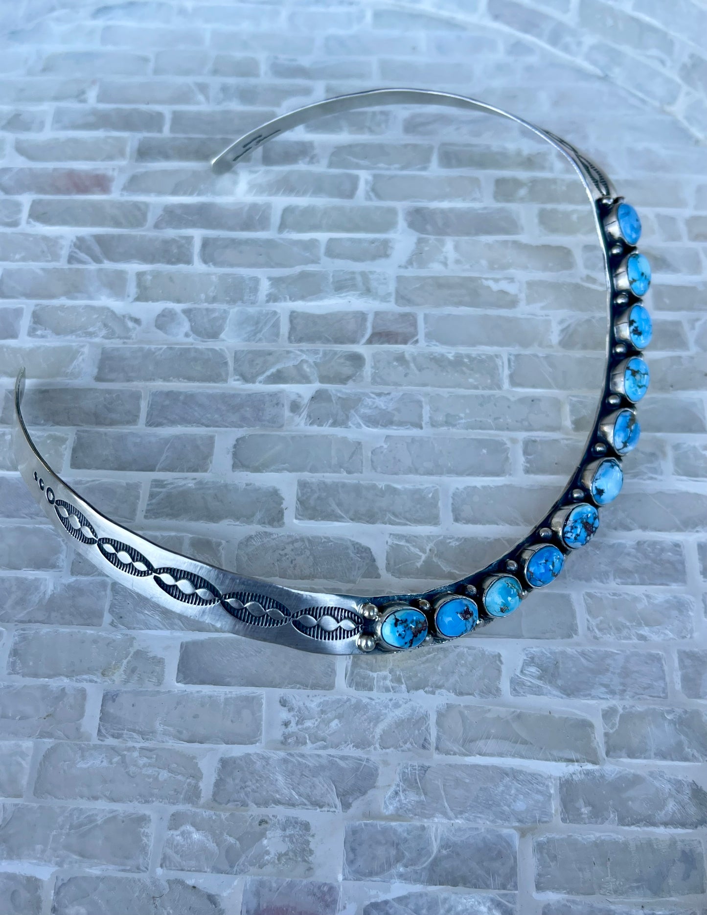 Golden Hills Stamped Collar Necklace