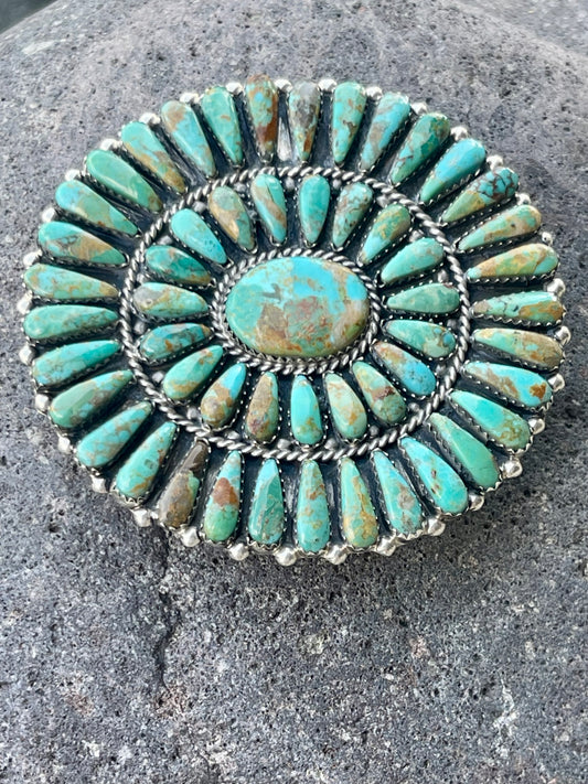 Green Turquoise Cluster Buckle