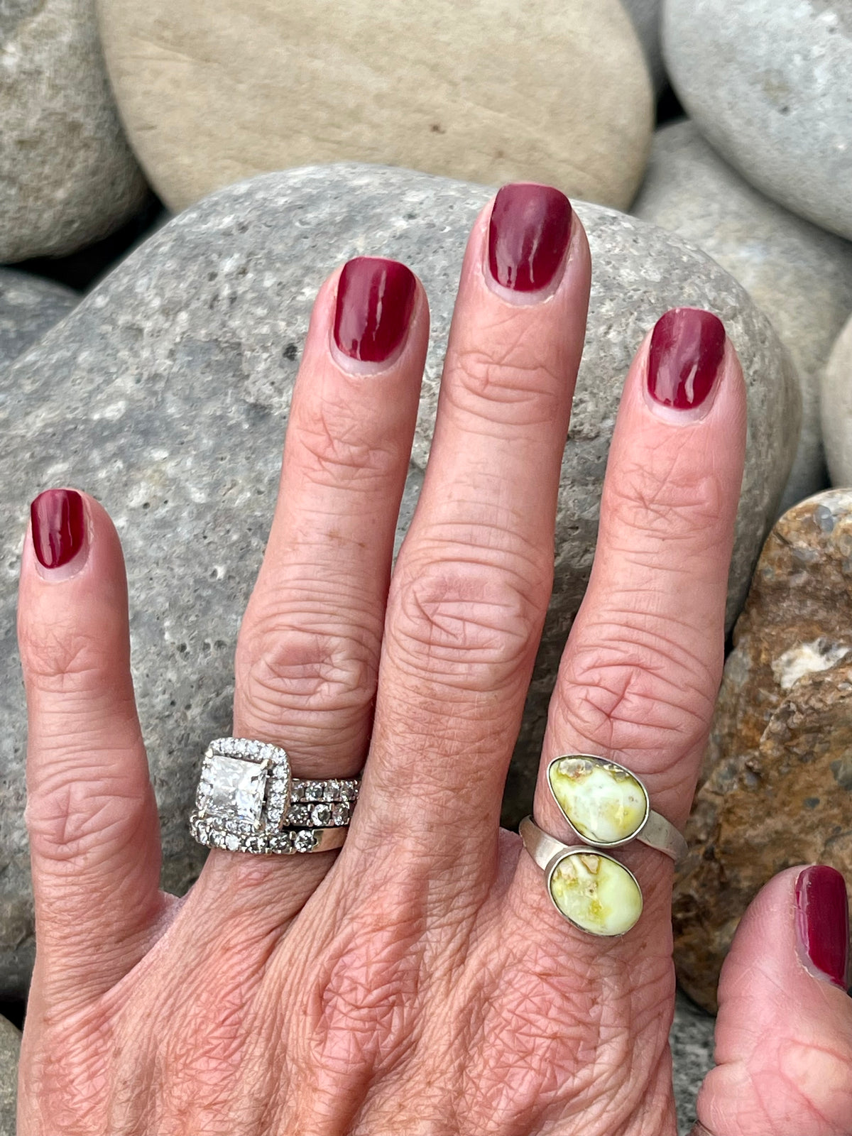 2 stone Palomino Ring