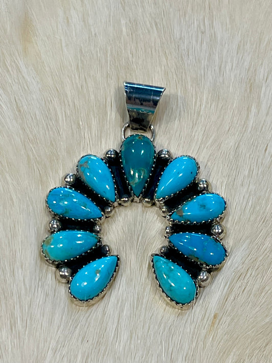 Turquoise Naja Pendant