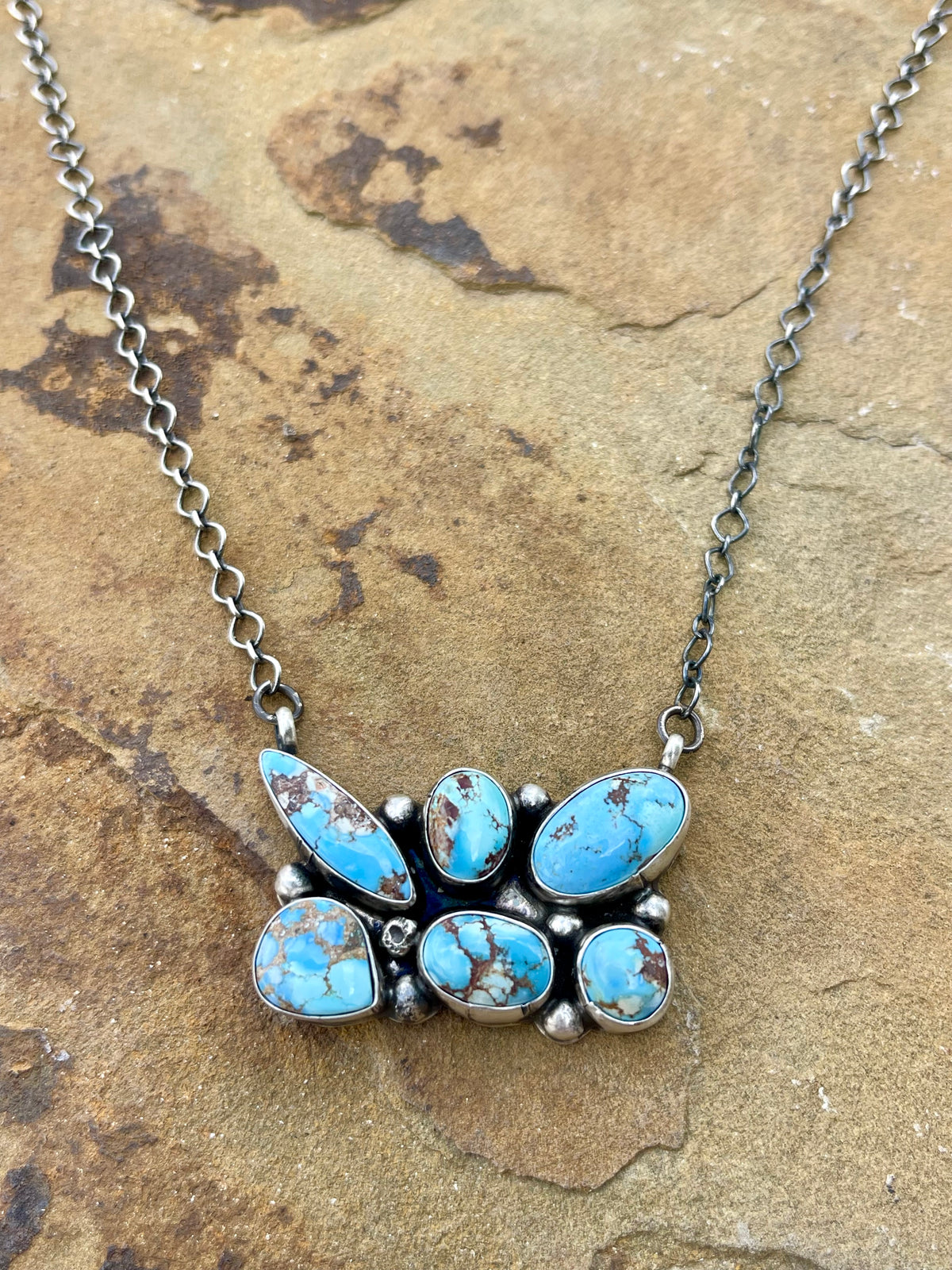 Golden Hills Cluster Necklace