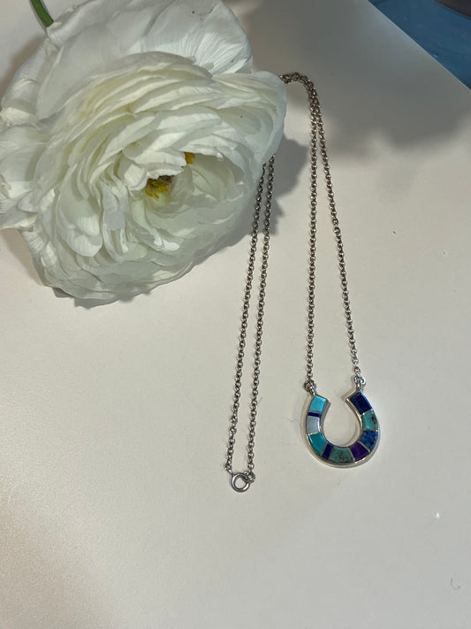 Horseshoe Inlay Necklace