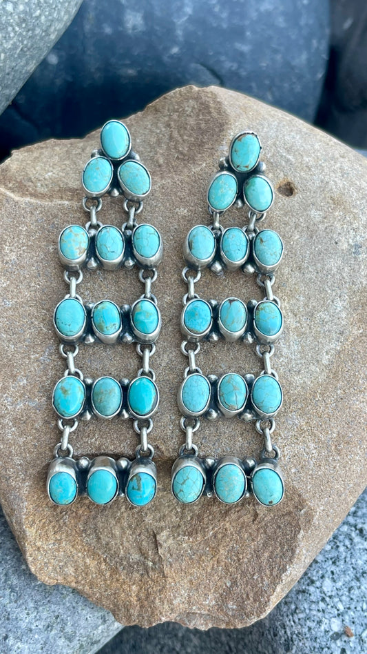 Turquoise Mine 8 Chandelier Earring