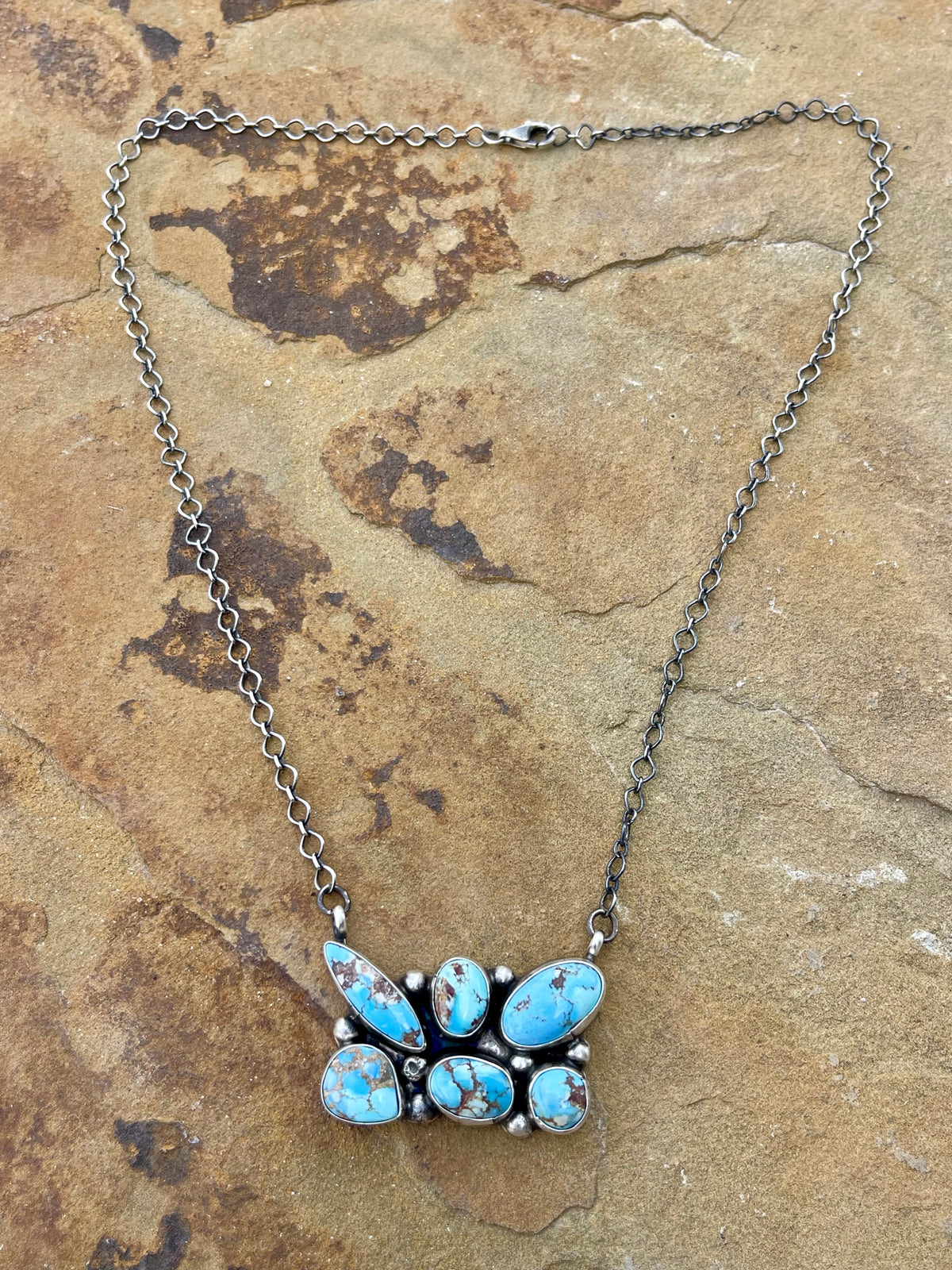 Golden Hills Cluster Necklace