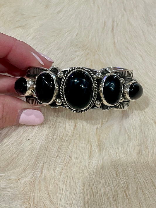 Multi Stone Onyx Cuff
