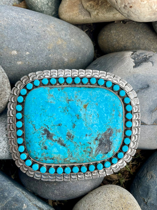 Amazing HUGE Turquoise Buckle