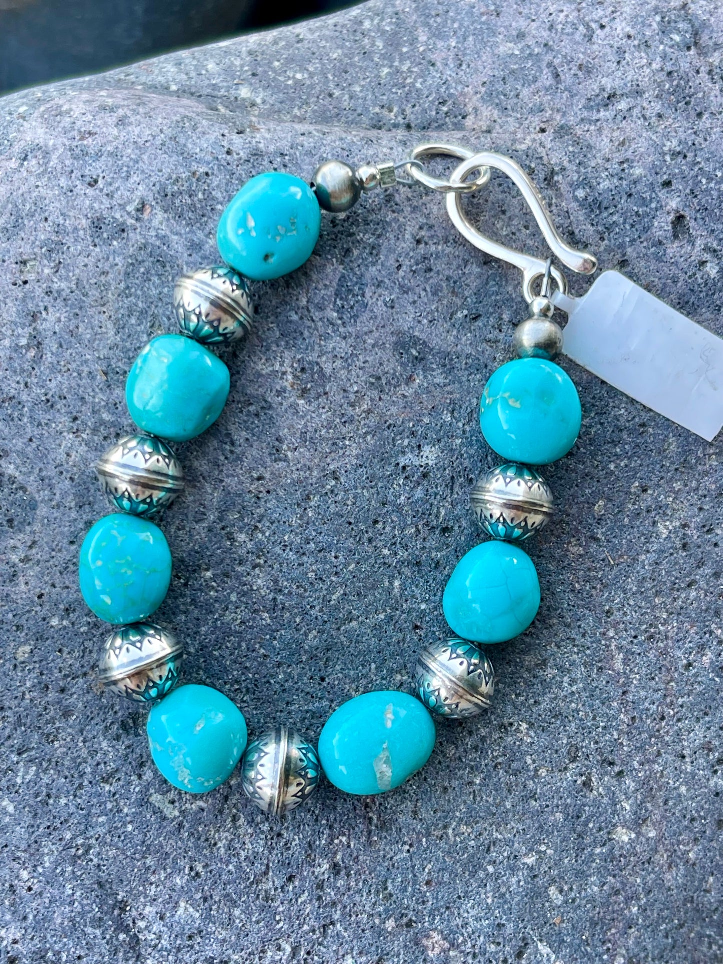 Sonoran Stamped Pearl Bracelet