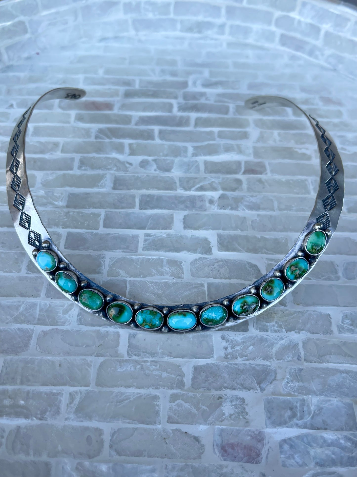 Sonoran Gold Stamped Collar Necklace