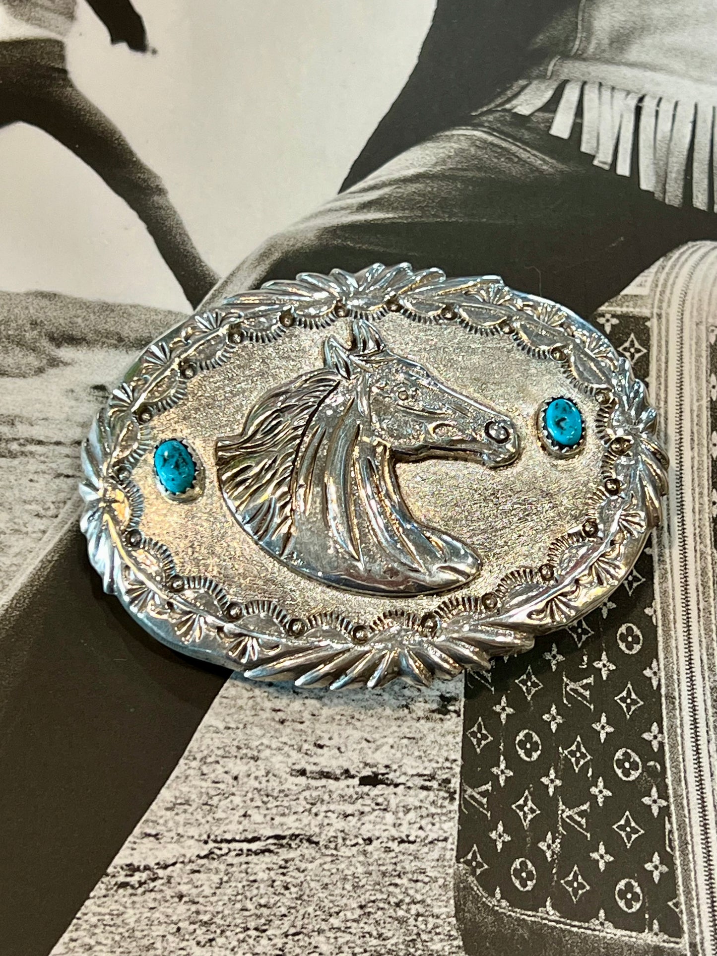 Turquoise Horse Buckle