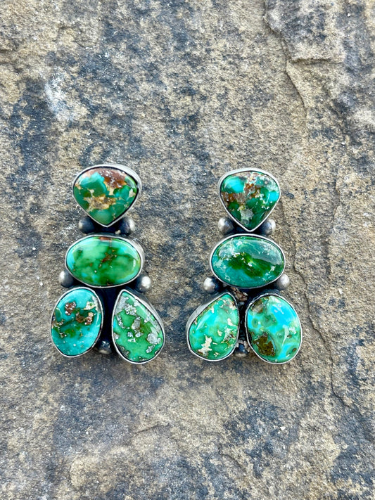 4 Stone Sonoran Gold Earrings