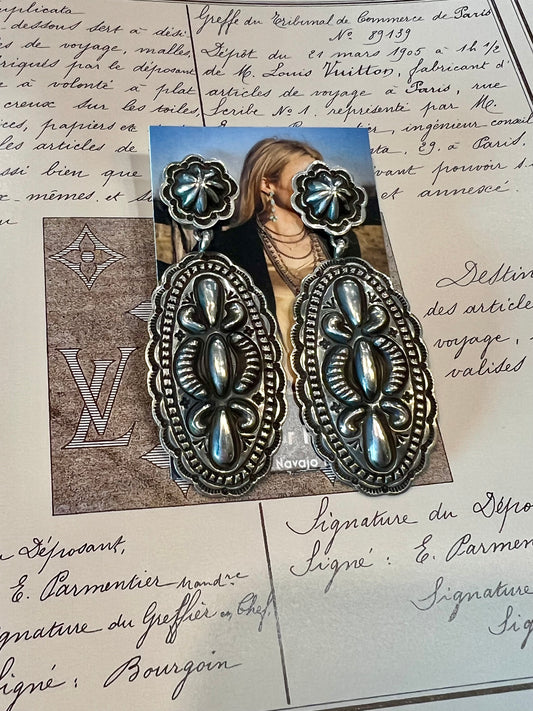 Handmade Concho Earrings