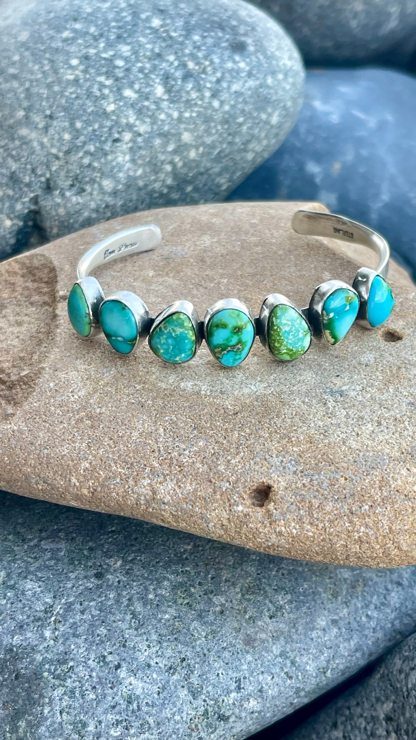 7 Stone Sonoran Gold Stacker Cuff