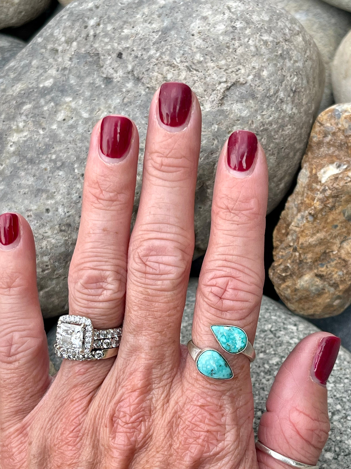 2 stone Whitewater Ring