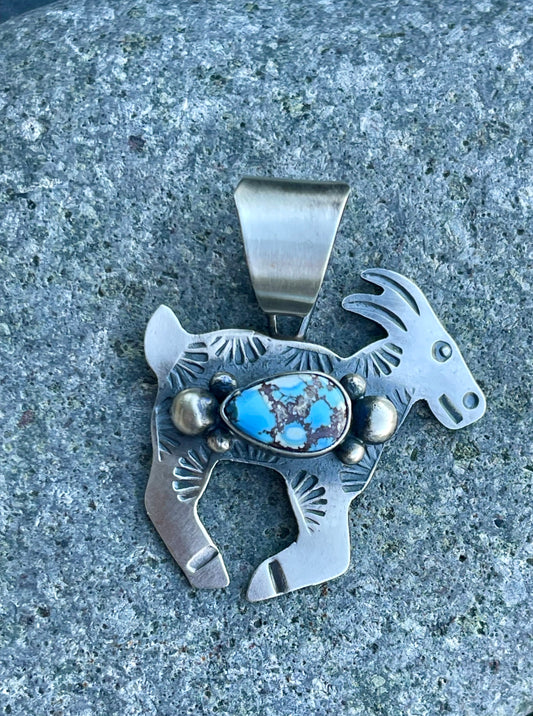 Golden Hills Mountain Goat Pendant