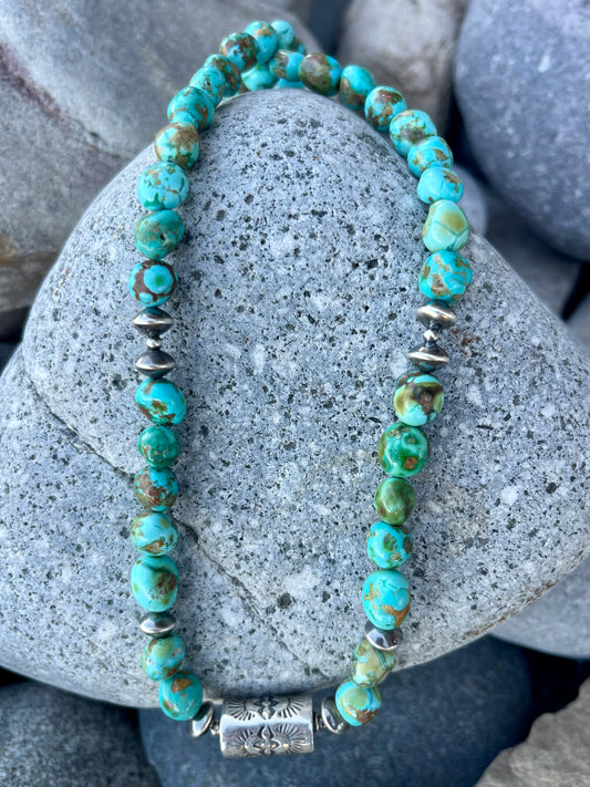 Sonoran Gold Stamped Pearl Necklace