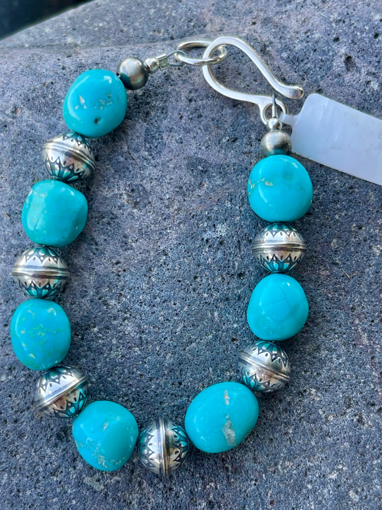 Sonoran Stamped Pearl Bracelet