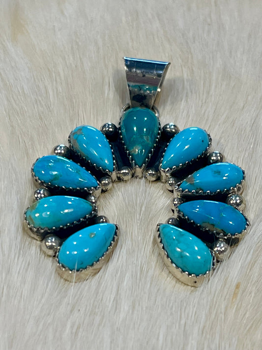 Turquoise Naja Pendant