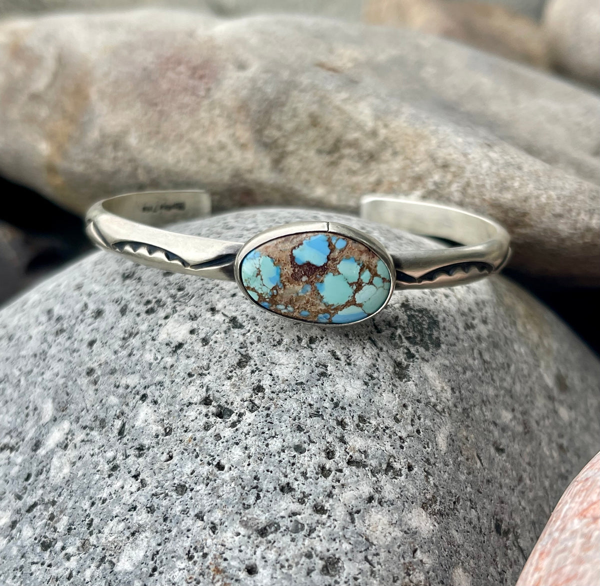 Golden Hills Stamped Stacker Cuff