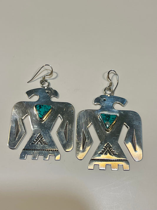 Thunderbird Dangles w/ Turquoise