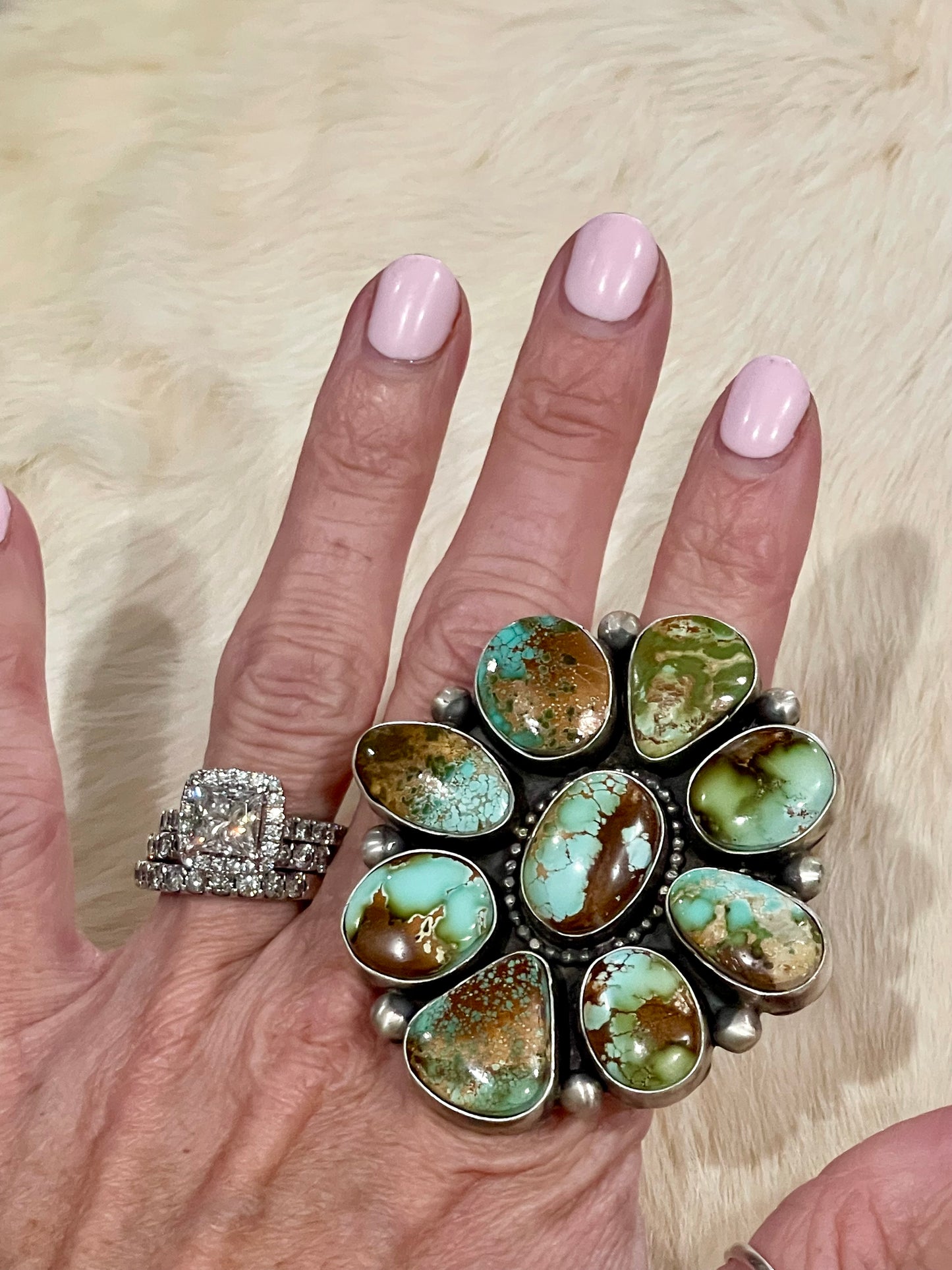 HUGE Royston Cluster Ring
