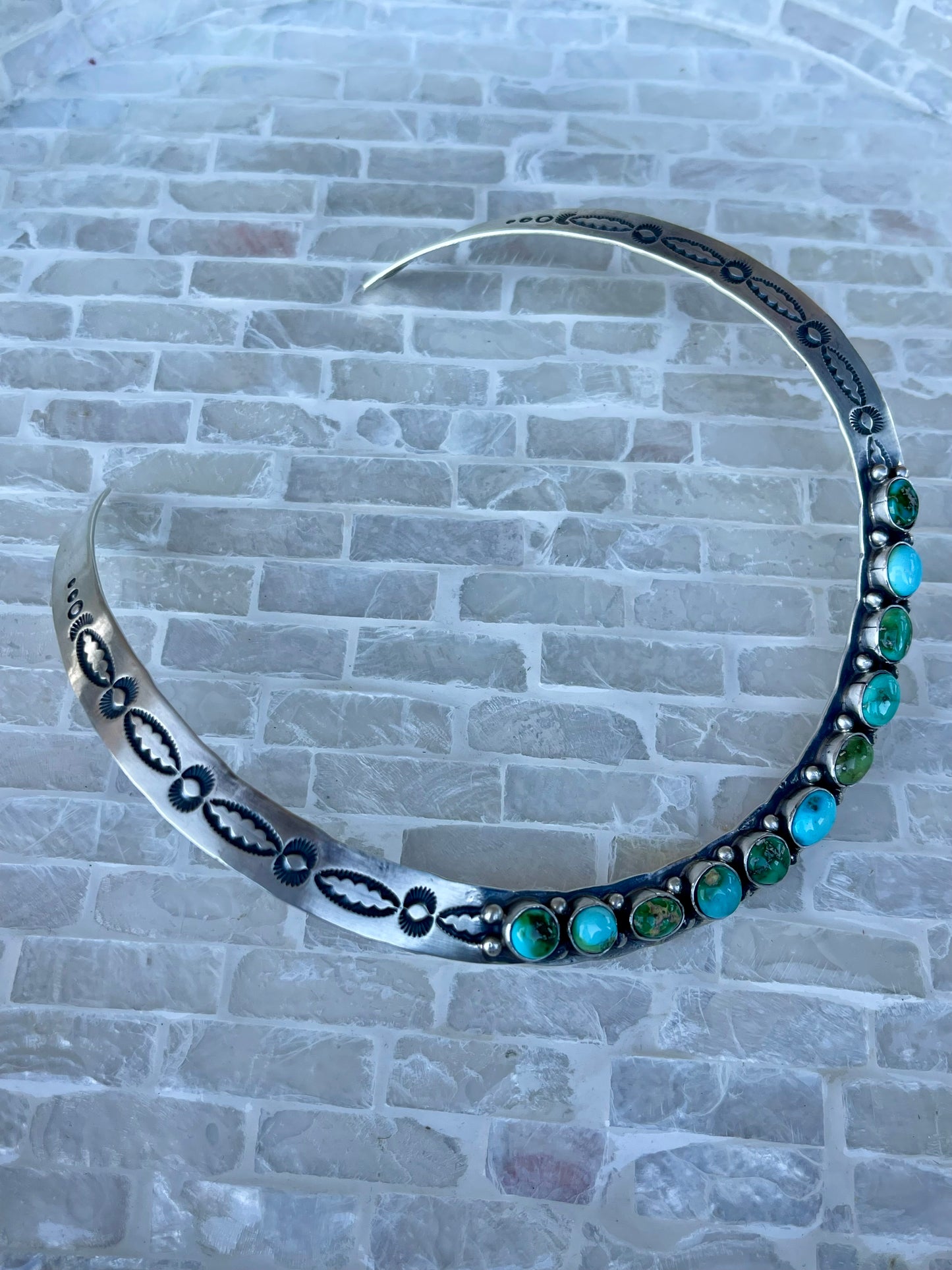 Sonoran Gold Stamped Collar Necklace