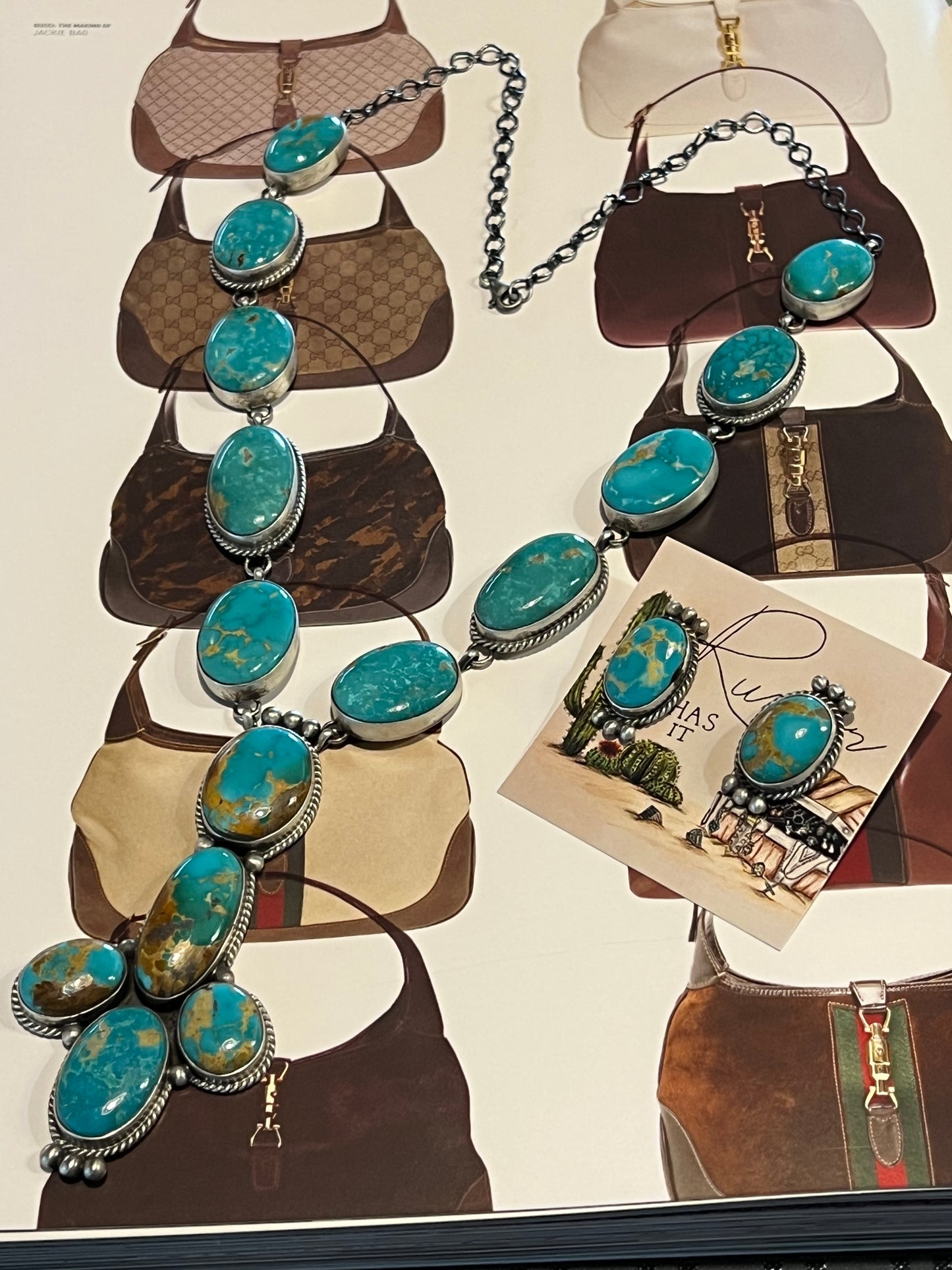 Kingman Turquoise Beautiful Lariat