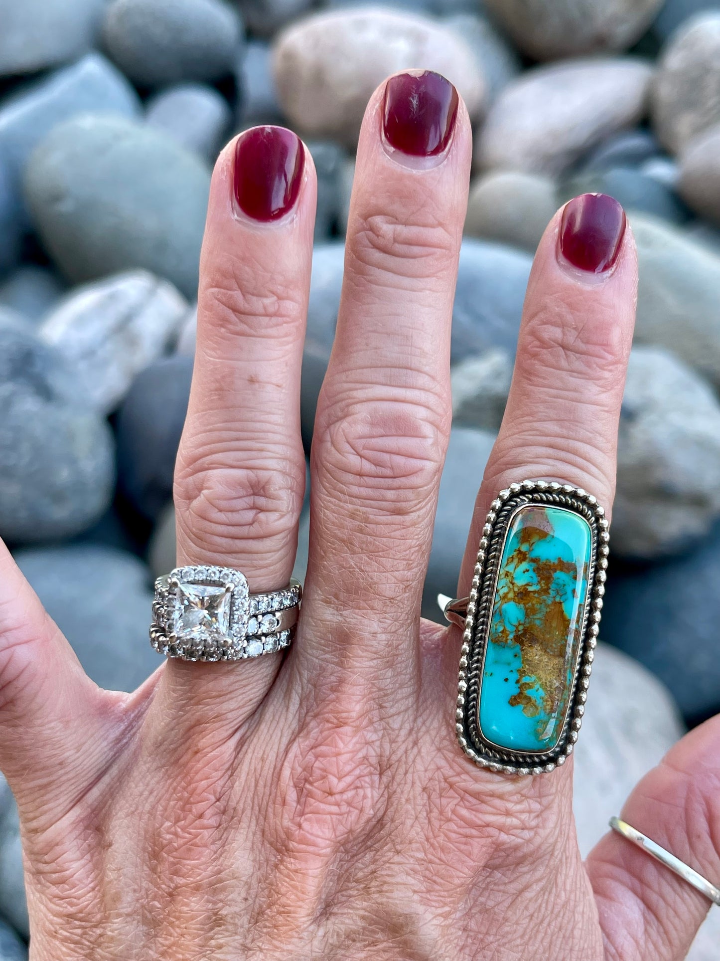 Turquoise Rectangle Ring