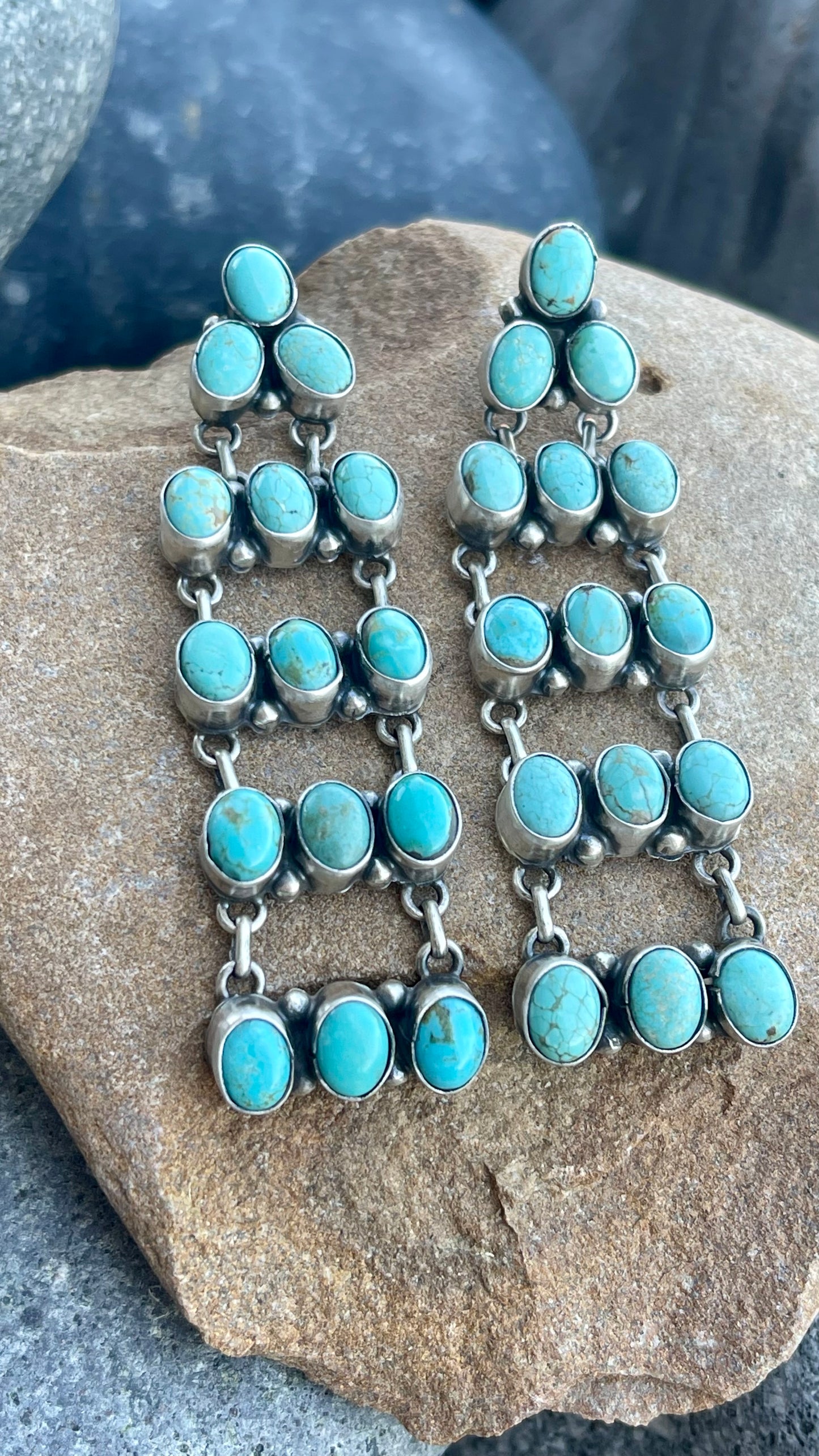 Turquoise Mine 8 Chandelier Earring