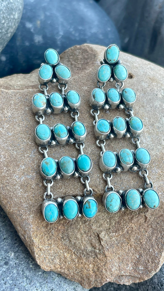 Turquoise Mine 8 Chandelier Earring