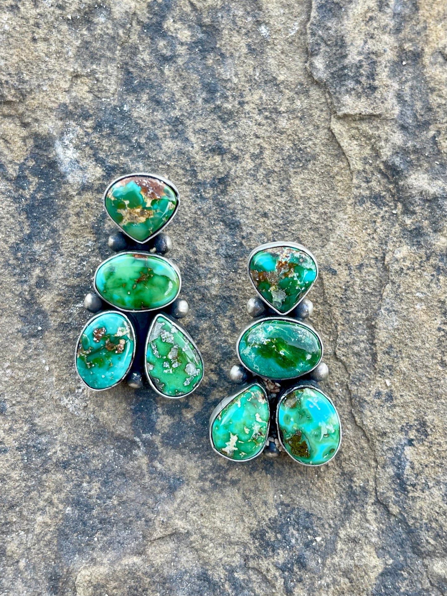 4 Stone Sonoran Gold Earrings