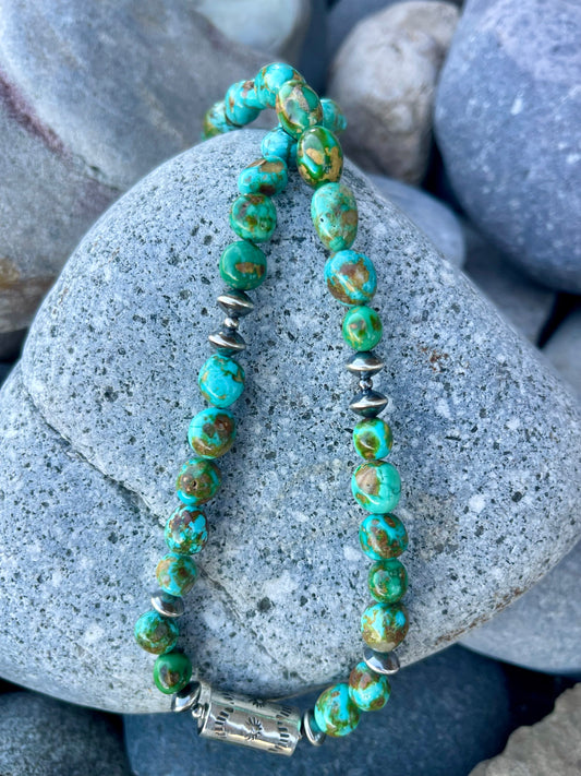 Sonoran Gold Stamped Pearl Necklace