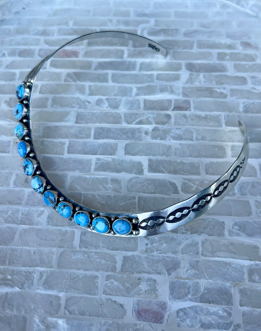 Golden Hills Stamped Collar Necklace