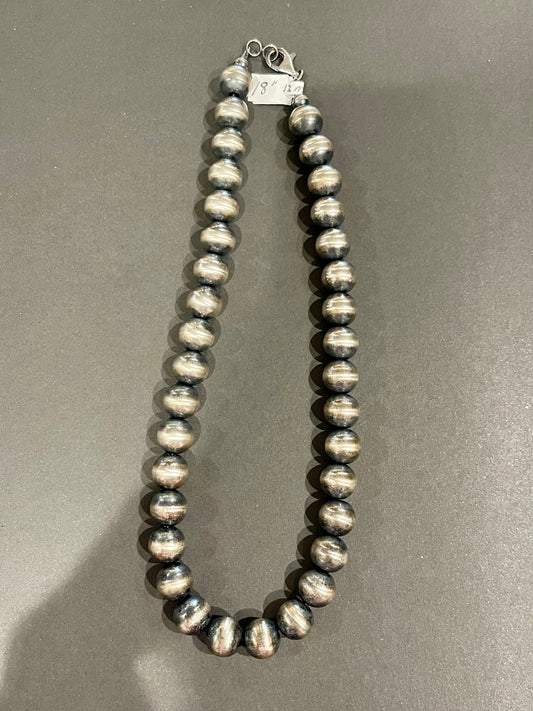 18” 12mm Pearls “Navajo Style”