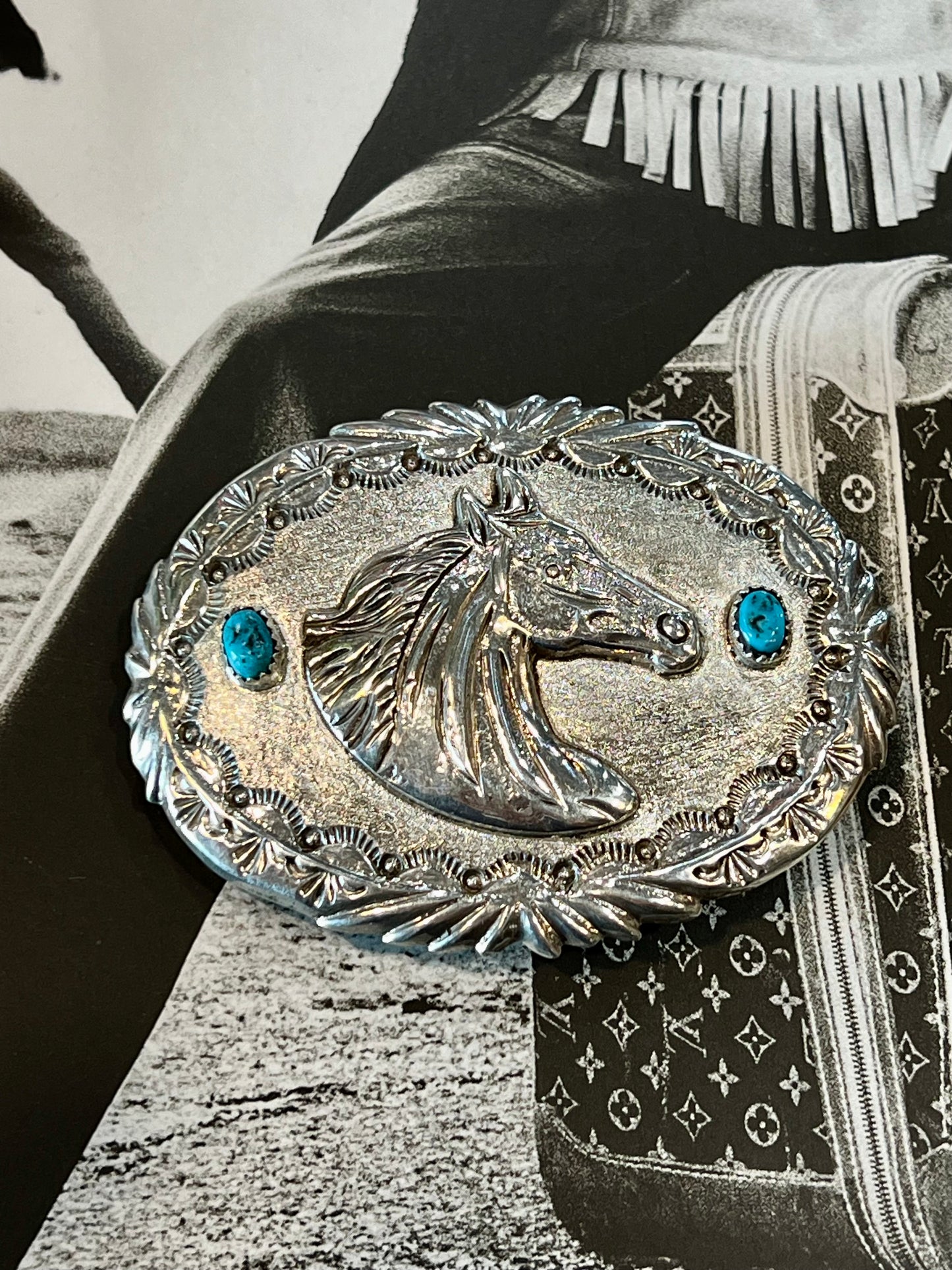Turquoise Horse Buckle