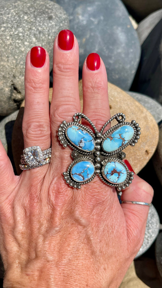 Golden Hills Butterfly Ring